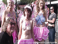 Fantasy Fest Afternoon - Naked Girls On The Street