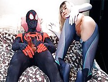 Sexy Spider-Man Multiverse: Miles Morales Passionately Fucked Gwen Stacy & Filled Her Mouth With Cum
