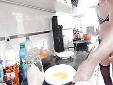 Sexy Stepmom Cooks The Best Chicken Cutlet