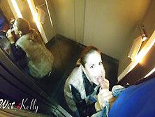 College Girl Blowjob In The Elevator.  Wetkelly