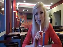 Guy Picks Up Hot Blonde Chick And Fucks Her In Public Bathroom