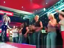 Hot Stripper In Police Suit Dancing At A Sex Party