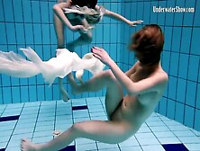 Water Xxx With Classy Female From Underwater Show