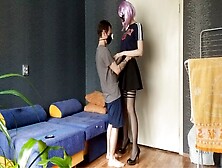 Very Tall Schoolgirl Seduced Me After Class.  Such A Lady