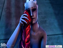 Blue Mass Effect Babe Fucked By Alien Dick