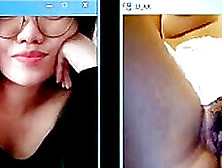 Asian Woman Watches Girl Masturbate On Webcam