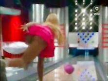 Hot Upskirt Video Of A Blond Chick Bowling