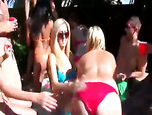 Poolparty Turns Into Sex Orgy With Lesbian Oral And Dick Sucking