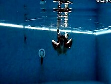 Chubby Bae Puzan Bruhova Swims Nude Inside The Pool