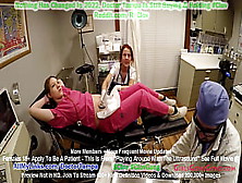 9 Month Pregnant Nurse Nova Maverick Lets Doctor Tampa & Nurse Stacy Shepard Play Around With Ultrasound Machine @girlsgonegyno.