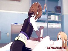 Sao Animated Futanari - Asuna Futanari & Ronye Rough Sex 1/2