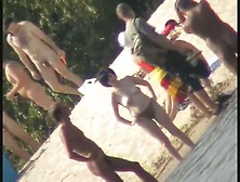 Sexy Naked People In A Beach Voyeur Video