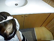 Cute Maid Mai Hanano Serving Her Customer And Sucking Him Off