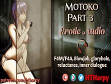Motoko Part Three - The Major Drains 'info' From A Bathroom Gloryhole