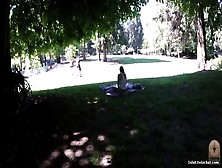 Upshorts In The Park - Pussy Flashing In Public