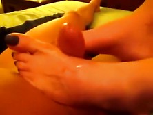 Black Toenails Footjob