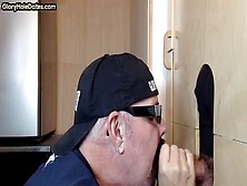 Dilf At Gloryhole Enjoys Lollipop In Amateur Video With A2M Action