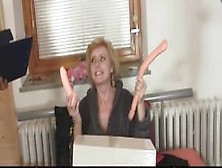 Mature Woman Takes Two Cocks