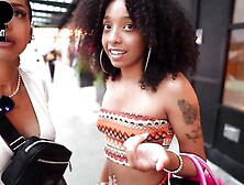 18Yo Ebony Teen Tried To Rob Hot Couple Then Got Fucked - Reality Pov Threesome Hardcore - Black Tits