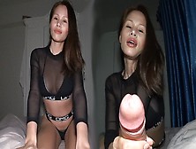 Thai Bitch Makes A Deep Slobbering Oral Sex And Swallows Balls Before Bed