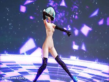Mmd Traditional Miku In Space Bubble [By Ecchi. Iwara. Tv/users/willowywicca]