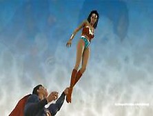 Superman Mostra Pra Mulher Maravilha Seu Pau De Krypton
