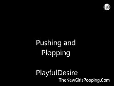 Bbw Girl Pooping In Toilet