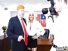 Порно Пародия С Трампом И Его Секретаршей Luna Star