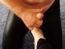 Czech Girlfriend Does Perfect Footjob And Takes A