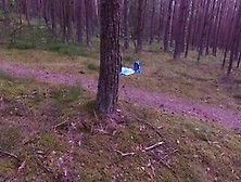 Scared Schoolgirl Got Chased Through The Woods And Fucked By A Stalker