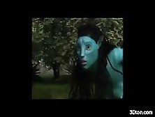 Avatar Babe Ass Fucked By Huge Blue Cock