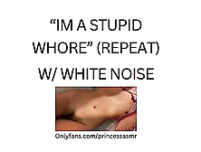 Im A Stupid Whore (White Noise Asmr)
