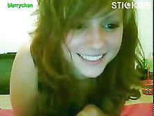 Stickam Babe Flashes And Rubs Pussy