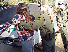 Latina Sluts Deepthroating The Border Patrol Man And Fucking Him