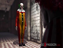 Super Hot Sexy College Girl Gets Fucked Hard By An Evil Clown In An Abandoned Hospital