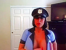 Pretty Busty Girlfriend Bad Cop Play On Cam