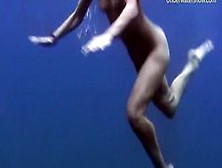 Underwater Swimming Girls On Tenerife