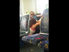 Lesbians Caught Having Fun On Train!