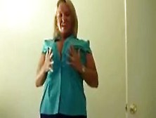 Blonde Bbw Milf Catches Neighbor Boy Jerking And Lends A Hand And Her Mouth