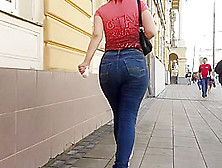 Brunette Milf With Hot Massive Ass In Jeans