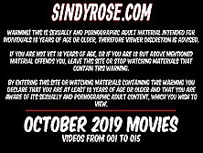 October 2019 At Sindyrose Site - Fisting,  Prolapse,  Dildo,  Vegetables!