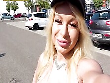 German Outside Sex Date With A Blonde Fitness Skank