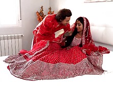 Tattooed Indian Bride Is Reading To Please Her Man