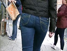 Walking In Tight Jeans (Candid)