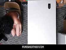 Punishedthief - Huge Booty Black Shoplifter Maya Morena Drilled Hard