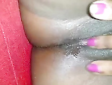 Black Chick Fingers Her Juicy Shaved Pussy In Homemade Clip