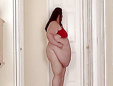 Fatty Walking,  Jumping,  Shaking And Moving Her Ssbbw Body And Belly For You