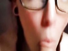 Point Of View Skinny Ginger With Glasses Give Me A Fellatio On Snapchat