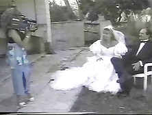 French Girl Gets Fucked While Wearing A White Wedding Dress