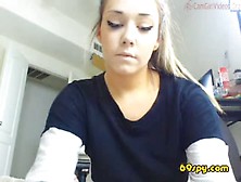 Hot Young Girl Getting Naked On Cam Masturbating